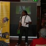 David Knight explains the Culture Banner at the Out of Africa Launch